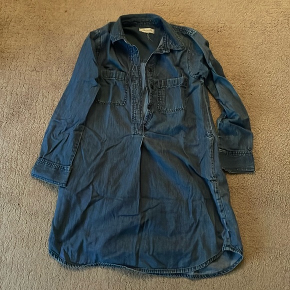 Madewell chambray long sleeve dress - Picture 1 of 4